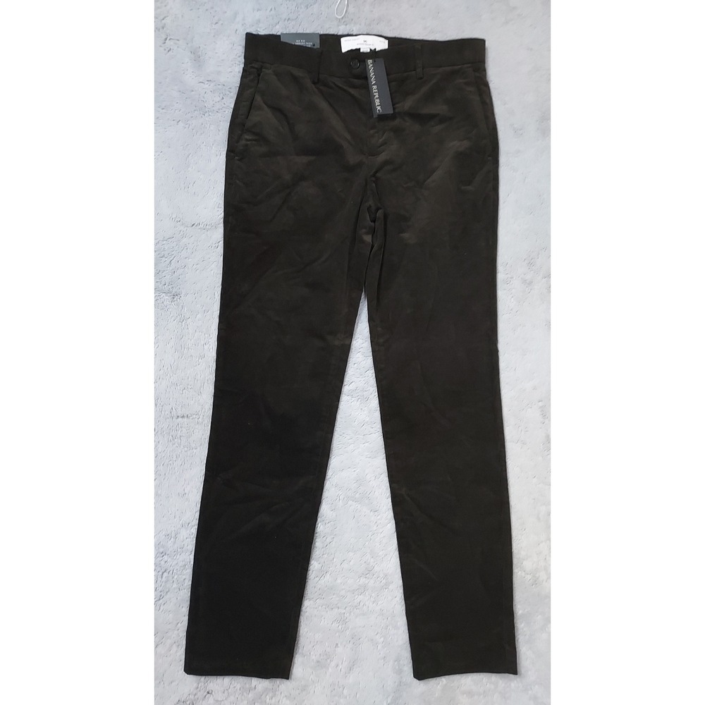 NEW Banana Republic Pants Mens 32x32 Traveler Corduroy Slim Fit Brown Preppy NWT